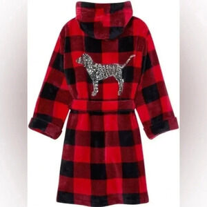 Pink Victorias Secret Robe Sequin Sparkle Dog XS small